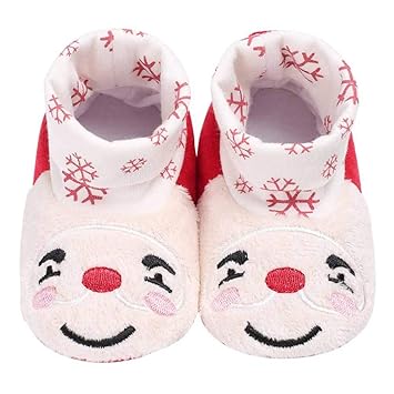 infant christmas slippers
