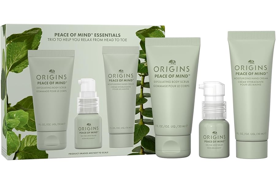 Origins Peace of Mind On-the-Spot Relief | Relaxing Aromatherapy Experience With Eucalyptus, Peppermint & Basil Essential Oils | Wellness Gift