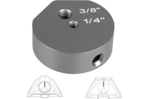 NOVAKITS Tripod Adapter for Starlink Mini New Version Pipe Adapter, Aluminum Alloy, with 1/4''-20 & 3/8"-16 Thread, Compatible with 2025 Starlink Mini Pipe Adapter and Flat Mount