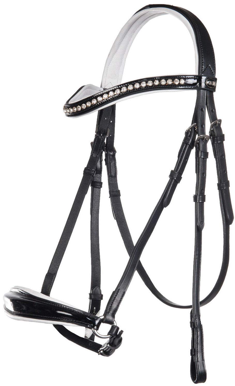 HKM SPORTS EQUIPMENT Sports Carolin Equipment Bridle Carolin, Black/White, Pony