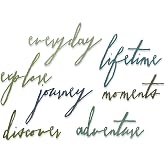 Sizzix 660217 Thinlits Die Set, Handwritten Journey by Tim Holtz (7 Pack)