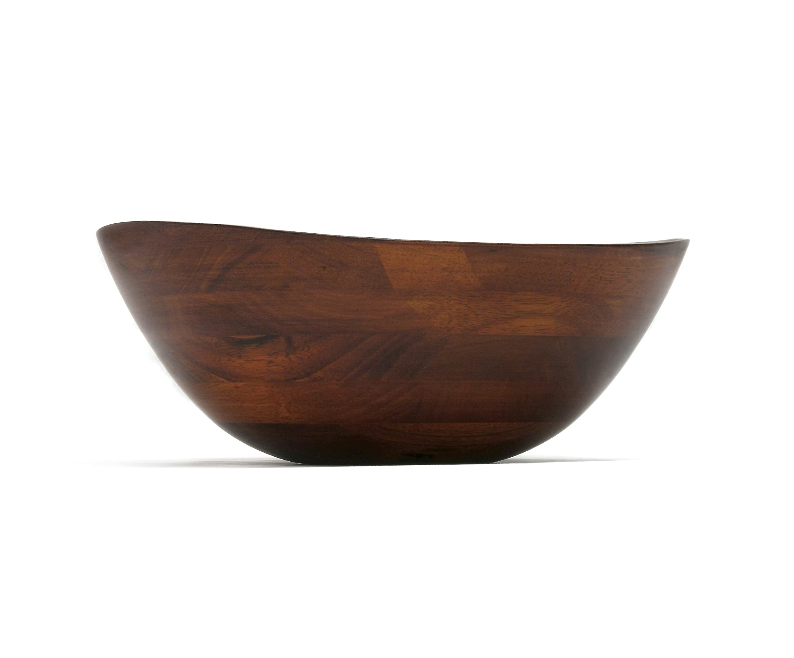 Lipper International Cherry Finished Wavy Rim Serving Bowl for Fruits or Salads, Matte, Large, 13