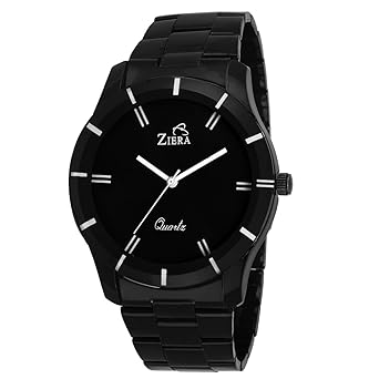 Ziera Analogue Black Dial Watch for Mens and Boys ZR-7003