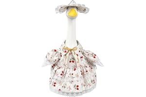 Porch Goose Clothes | 58cm Spring Pastoral Dress with Hat,Lawn Goose Clothes - for Birthday Wedding Thanksgiving Holiday