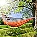 Ohuhu Camping Hammock Fabric Travel Camping Hammock, 600-Pound Capacity, Orange and Gray