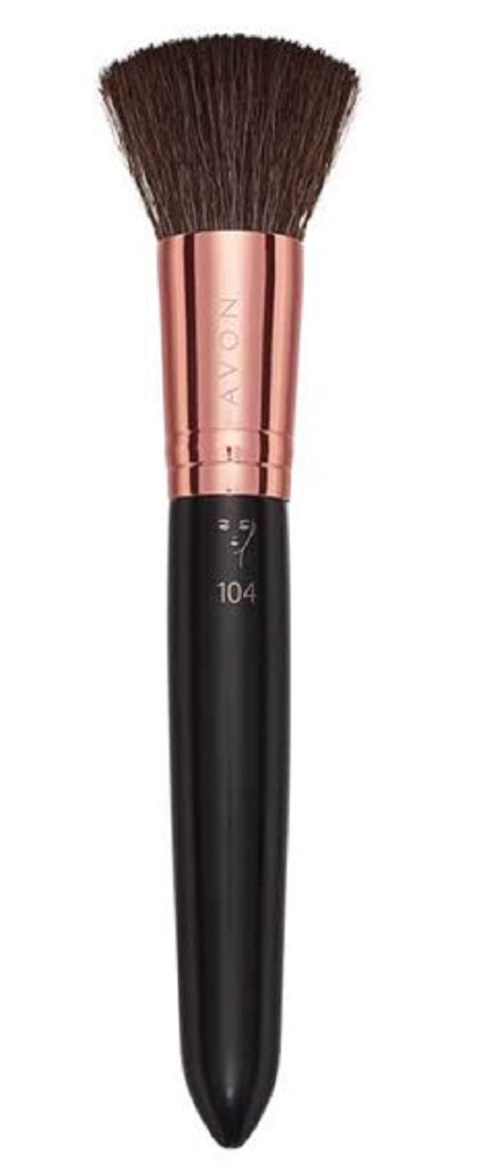 Buffing Foundation Brush - Nylon bristles. Approx. 15cm. PVC protective sleeve. Vegan friendly by Avon