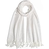 Ciormis Two Tone Silky Paisley Pashmina Shawl Scarf,Soft Women's Rave Jacquard Pashminas Wrap Scarves