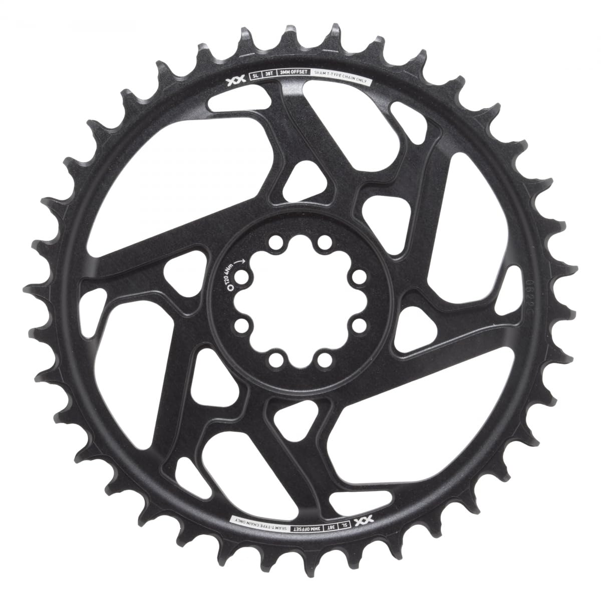 SRAM CR T-TYPE EAGLE 38T DM 3MM BLK XXSL