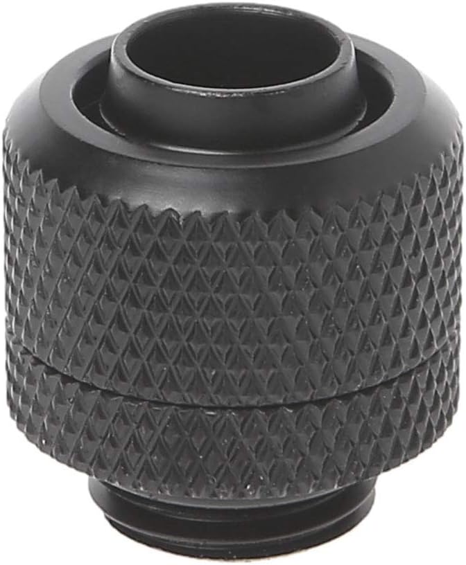 Youngy G1/4 3/8" ID X 1/2" OD 9.5x12.7mm Tubing Hand Compression Fittings Water Cooling - Black
