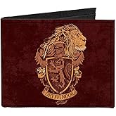 Wallet Bifold Canvas Gryffindor Lion Crest Determination Bravery Courage Banner