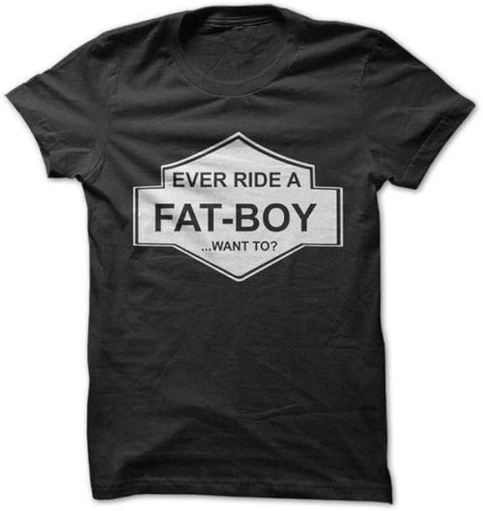 EverRideAFatBoyTShirt Black Amazon.ca Clothing & Accessories