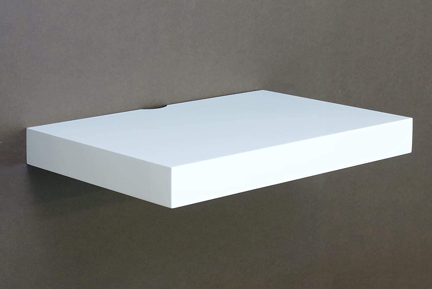 Buy White Floating Media Shelves Shelf For DVD SKY BOX TV AV Xbox Wall