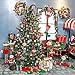 Teresa's Collection 23 Inch Delightful Elf Christmas Stocking with Striped Decorative Corduroy, Themed with Tree Skirt (Not Included)