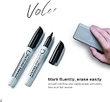 Volcanics Dry Erase Markers Whiteboard Pens Fine Tip Pack of 30 Black White view 7