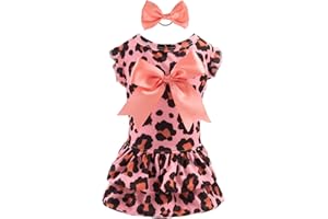 CuteBone Dog Dress Girl Puppy Double Layers Skirt Cat Outfit Pet Clothes for Small Dogs Costume Birthday Gift DR23M