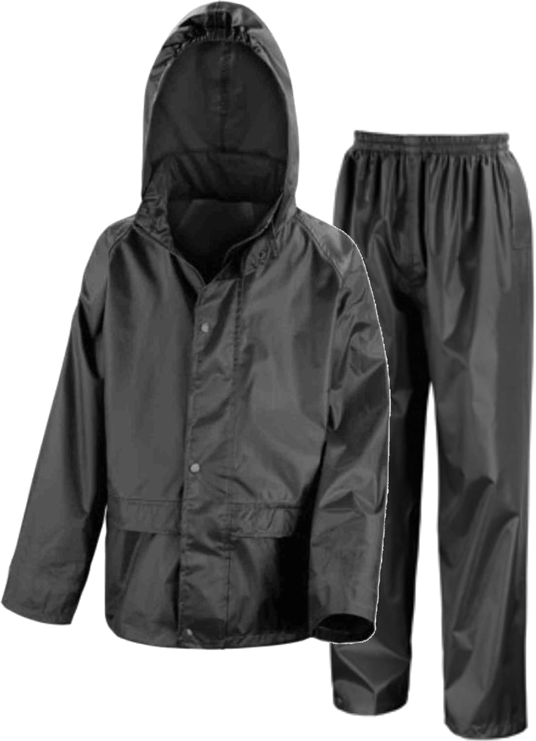 Kids Waterproof Jacket & Trousers Suit Set in Black, Navy Blue or Royal