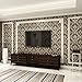 Nice Houzz Damask Wallpapers Gold Black Victorian Embossed Non-Woven Wall Paper for Living Room,Bedroom,Bathroom