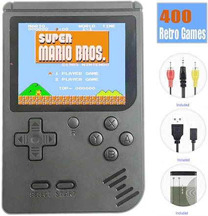 Amazon.com: TTSAM Consola de juegos de mano para niños adultos Retro FC videojuegos, consolas de pantalla de 3 pulgadas 400 juegos clásicos, Negro-one: Toys \u0026 Games