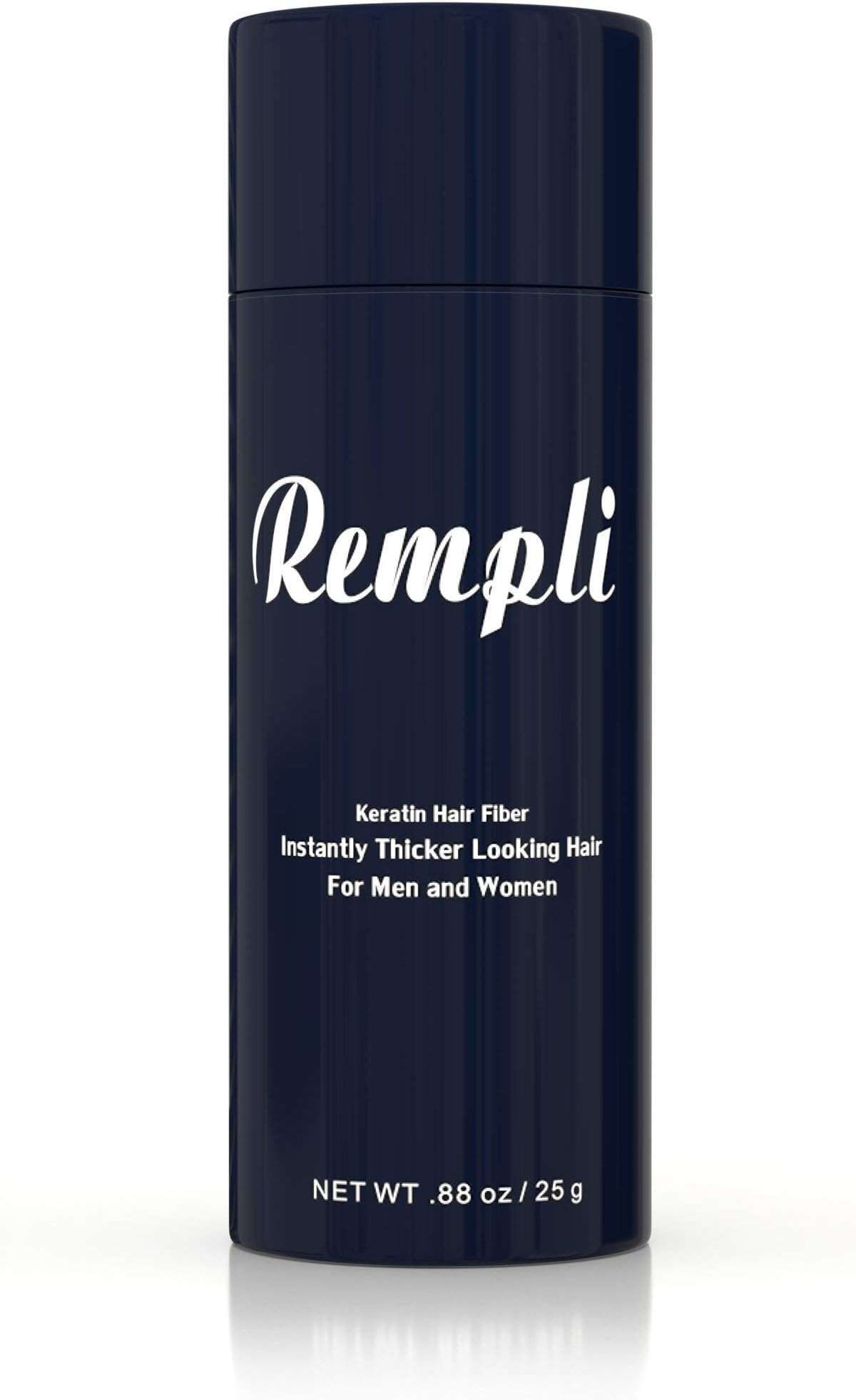 Rempli Keratin Hair Fibers Instant Beard Filler LARGE 25g (.88oz) 60 Day Supply (Medium Brown)