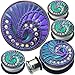 MoDTanOiz Expander Earlets Stainless Steel piercing tunnels ear plug earring 1/2 inch 12mm