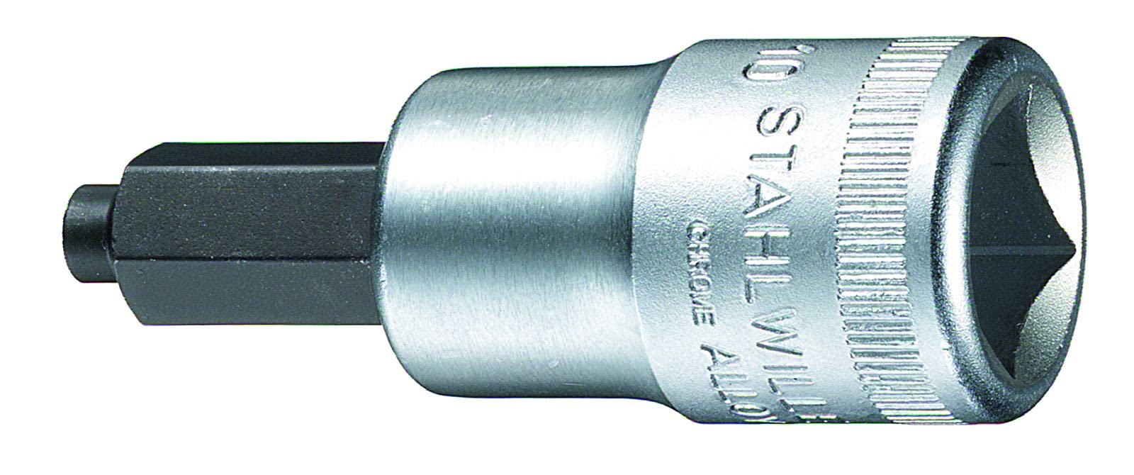Stahlwille 54 IC 6 Screwdriver Socket with Guide Pin, Silver, 6 x 60 mm
