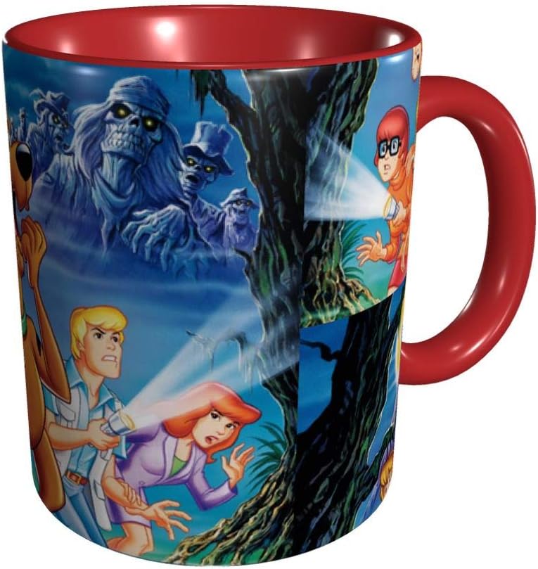 Amazon Com Scooby Doo Ceramic Coffee Mug Tea Cup For Office And Home Dishwasher And Microwave Safe 1 Pack 330 Ml Kitchen Dining