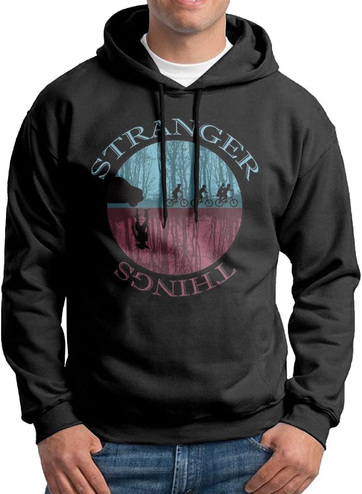 Upside Down Stranger Things Men's Blank Hoodie Sweatshirt Coat