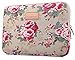 KAYOND KY-41 Canvas Fabric Sleeve for 13.3-inch Laptops - Peony Patterns (13.3, Apricot Peony)