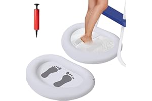 TLSWSHSY 2 Pack Inflatable Pool Foot Bath Basin-Folding Pool Foot Wash Basin Tub-Portable Foot Bath Basin Pool for Outdoor Backyard and Swimming Pools
