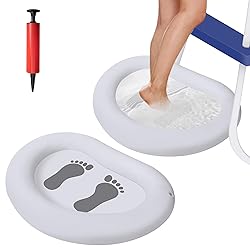 2 Pack Inflatable Pool Foot Bath Basin-Folding Pool