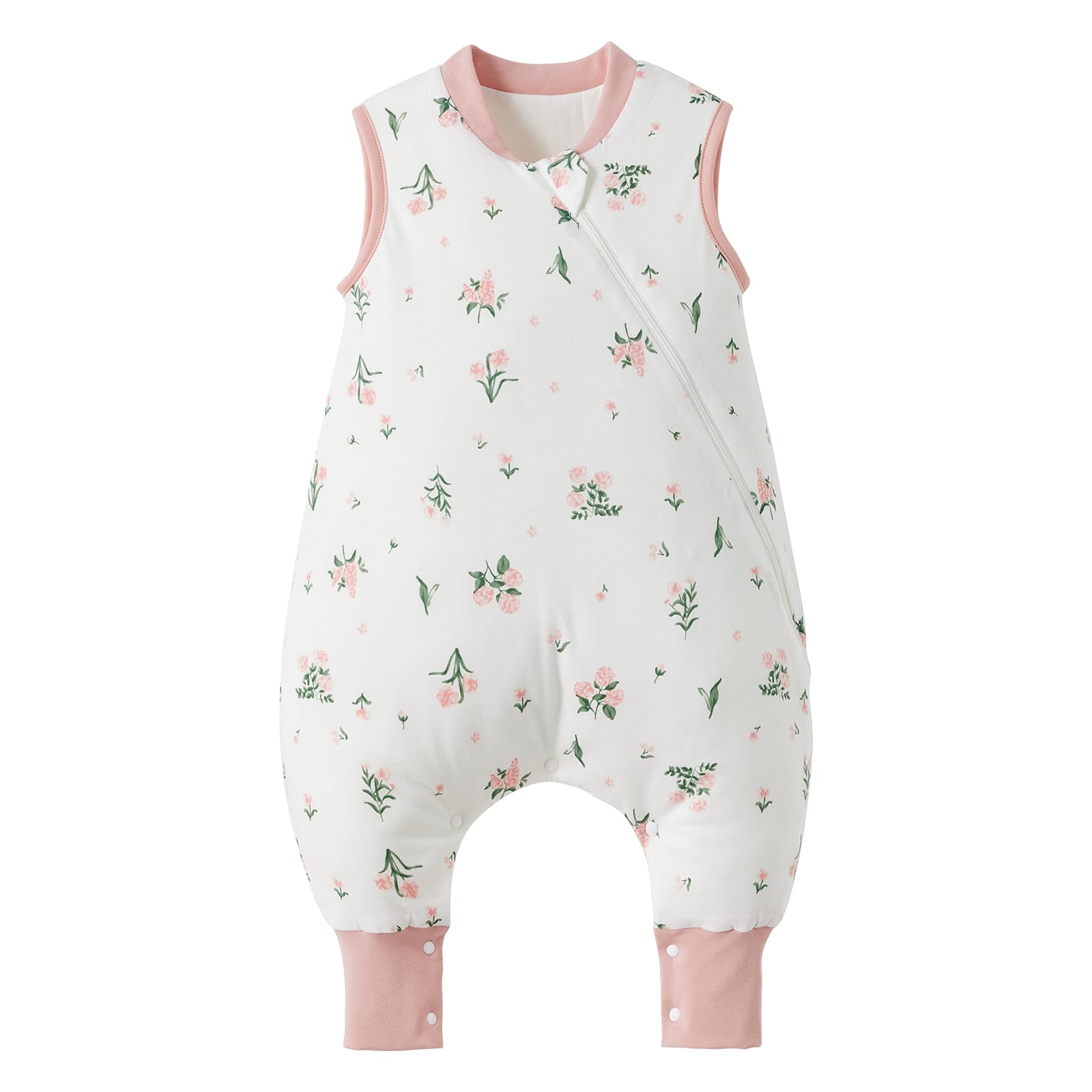 LULUMONKEY Baby Winter Sleeping Bag with legs 2.5 Tog, Soft Cotton Toddler Wearable Blanket for Baby Girls and Boys, Baby Sleeping Bag with Feet, 1-2 Years — image 1