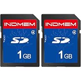 SD Card 1GB (2 Pack) Class 4 Flash Memory Cards MLC Stanard Secure Digital Cards Camera Cards, 1GB(2pc)