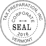 Corporate Seal Embosser with Year - Custom Corporate Seal Embosser