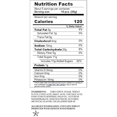 Buy Sour Punch Bites Sweet Strawberry Fruit Flavor Soft Chewy Candy 5 Ounce Bag Pack Of 12 Online In Indonesia B000uhcc04