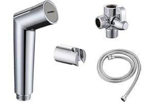 SUMERAIN Pet Shower Sprayer, Dog Shower Attachment with Solid Brass Diverter, Flow regulating Sprayer, 8 Feet Extra Long Hose, Chrome Finish