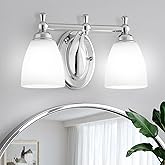 EJIAXIN Bathroom Vanity Lights Over Mirror, 2 Light Bath Vanity Light Modern Chrome Bathroom Lighting Vanity Light Vintage St