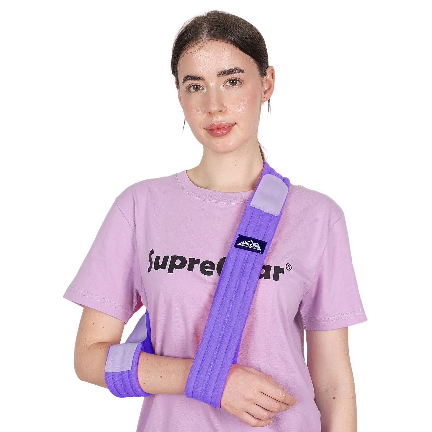 supregear Arm Sling, Adjustable Arm Support Strap, Lightweight Shoulder Immobilizer for Injured Arm Elbow, Broken Collarbone, Torn Rotator Cuff, Dislocation or AC Separation, Left Right, Men Women