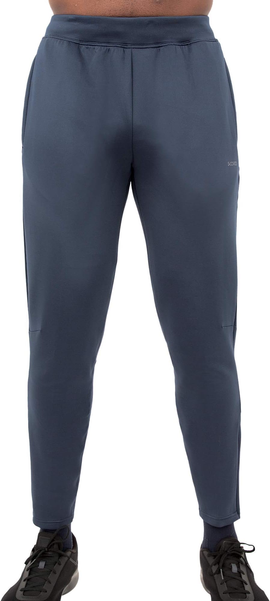 Skora Men's Sweatpants Slim Fit Stretch Running/Jogging Performance Pants- Mens Lightweight Gym Running Joggers