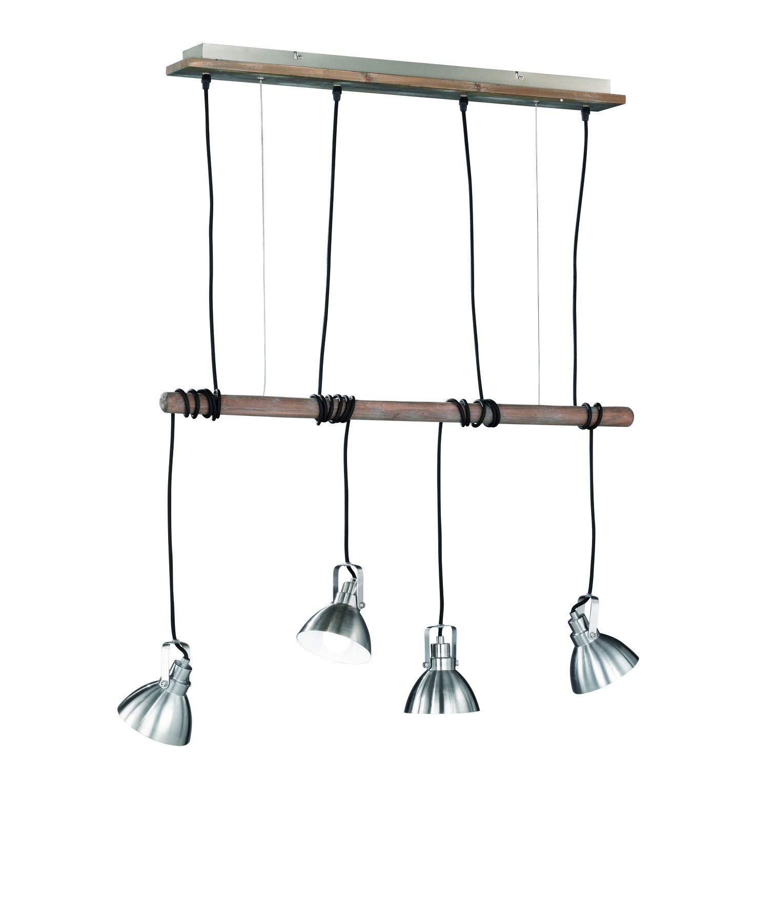 Trio Leuchten Pendant lamp, Metal, E14, Matte Nickel