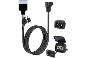 JACENERGY AndersonConnector; DC Power Cord Cable; for 12V Refrigerator; Portable Refrigerator;12V Fridge Freezers; RV Refrigerator Portable Freezer; Electric Cooler with 50A Plug Mounting and Dust Cover