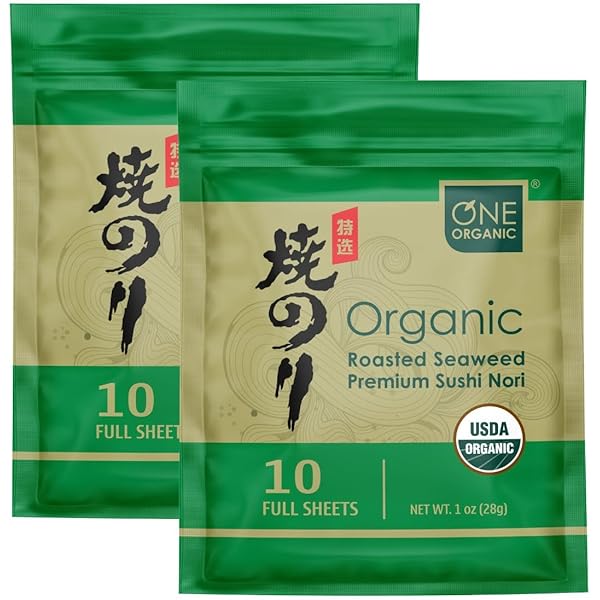 Amazon.com : ONE ORGANIC Sushi Nori Premium Roasted Organic
