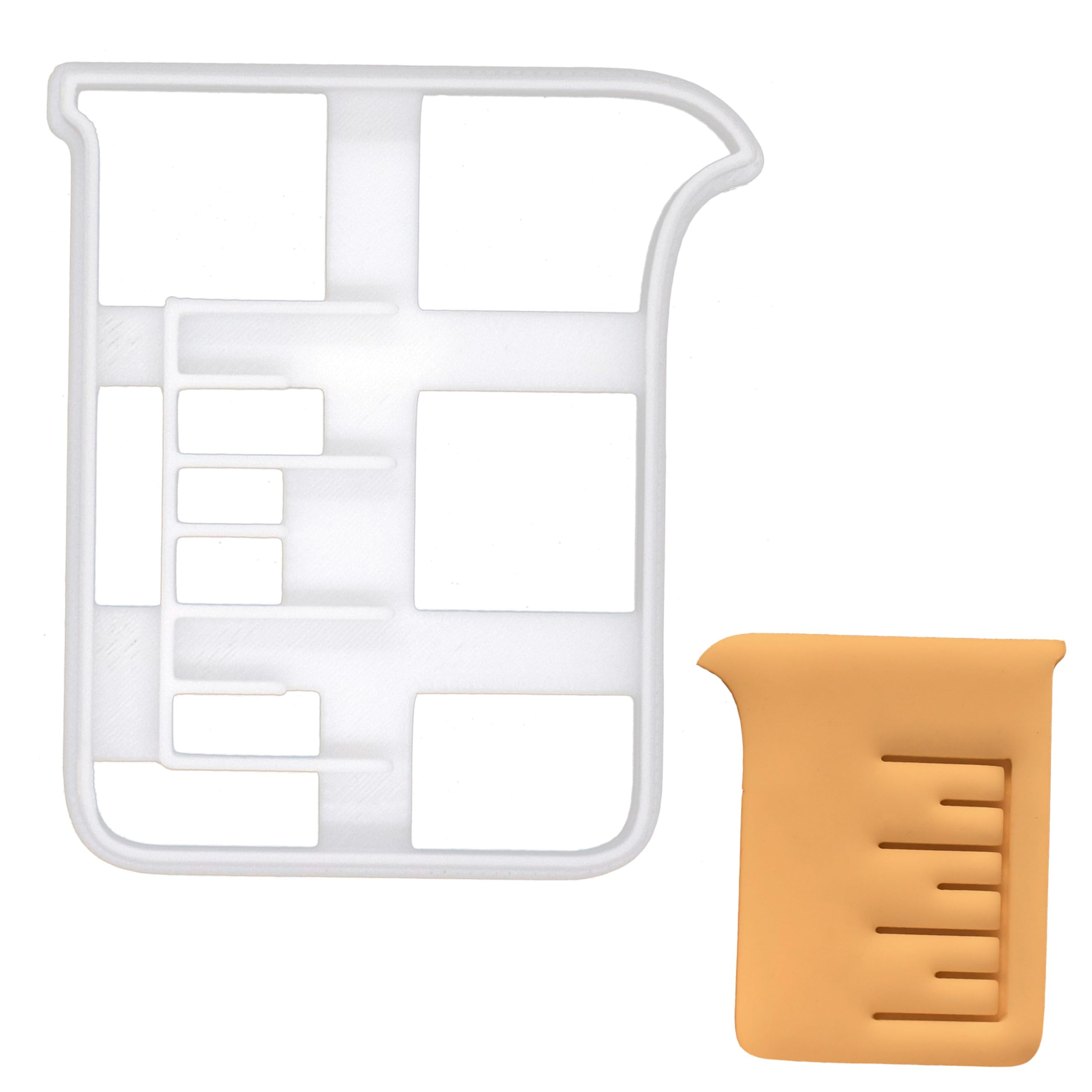 BAKERLOGY Beaker Cookie Cutter - Detailed Biscuit Cutter Design for Baking and Crafts, Ideal on Fondant, Dough, Clay