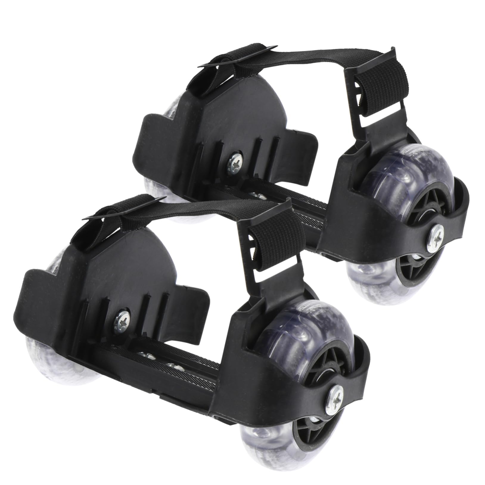 Photo 1 of Kisangel 1 Pair Glowing Heel Wheels Skates, Adjustable Rollers Heel Wheels Skating for Shoes, Cool Razor Scooter for Child Sports Pulley Skating Scooters