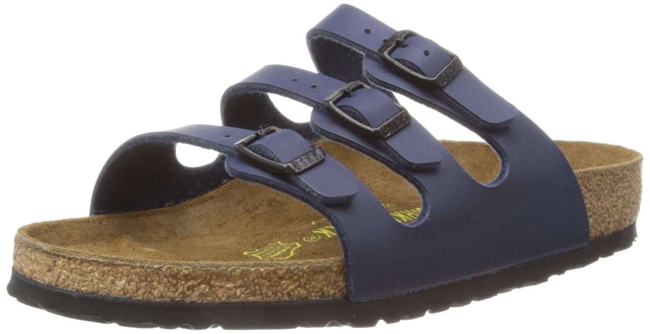 Amazon.com | Birkenstock Women's Florida Blue Birko Flor Sandals 36 M EU | Shoes