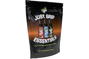 Glove Glu Just Grip Essentials Bundle inlcudes Original 50ml MEGAgrip 50ml AQUAgrip