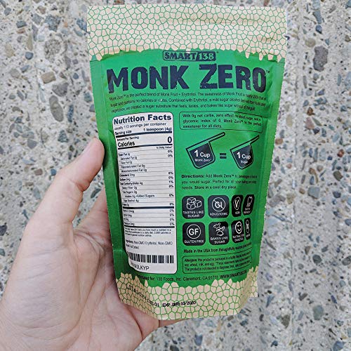 image for Smart138 Monk Zero - Monk Fruit Sweetener, Non-Glycemic, Keto Approved