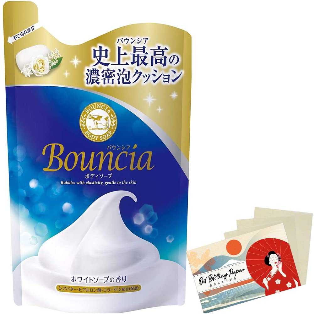Bouncia Foam Body Soap 360mL Refill White Soap