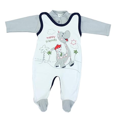 TupTam Baby Unisex Strampler-Set mit Aufdruck Spruch 2-TLG