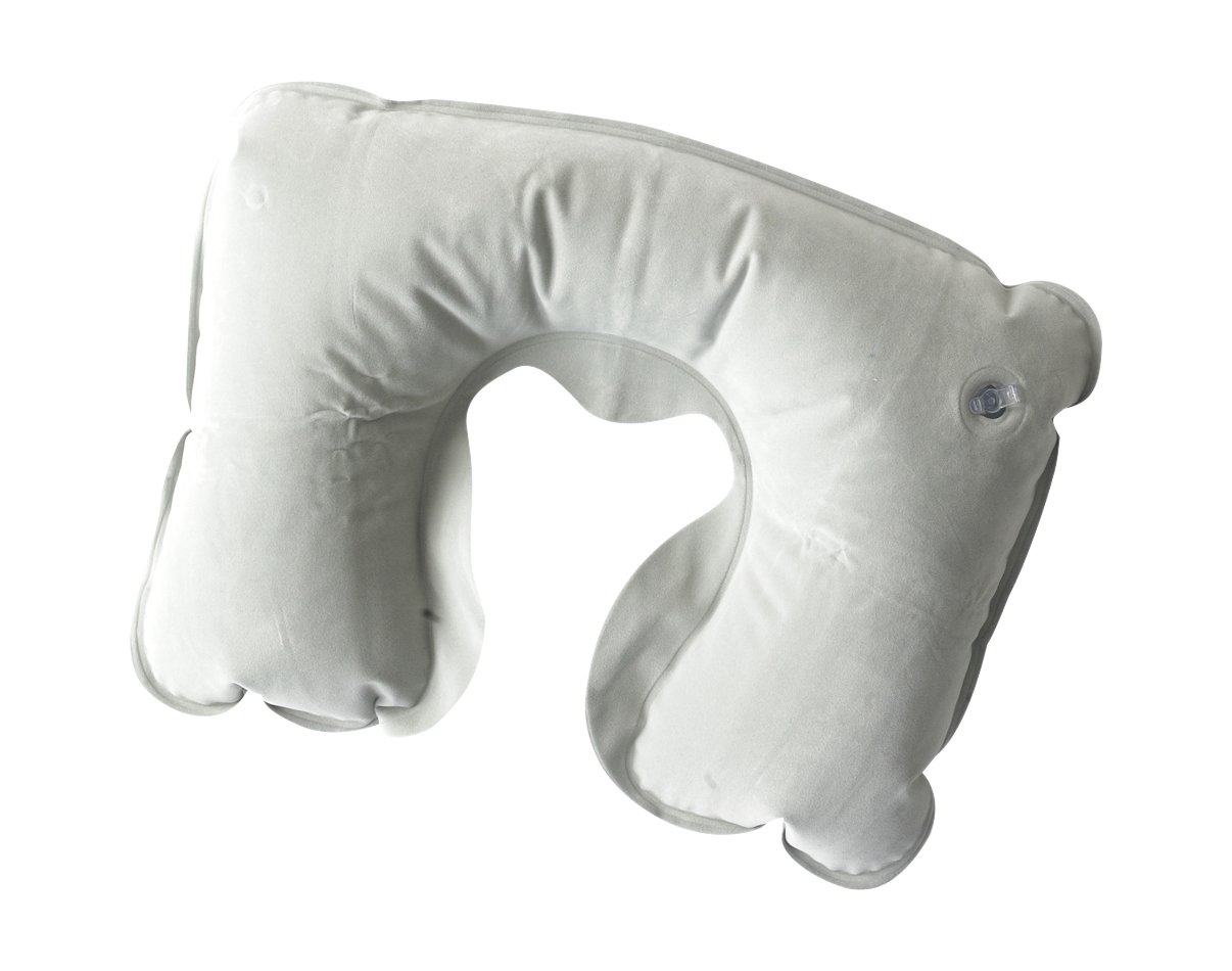 Korbond Inflatable Neck Travel Pillow, 19 cm, Grey