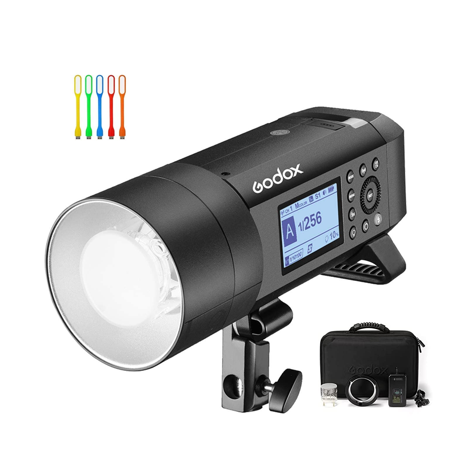 GODOX AD400Pro 400Ws GN72 TTL 1/8000s HSS 2.4G X System All-in-One Outdoor Flash Speedlite Strobe Light, Battery-Powered Monolight, 390 Full Power Pops, 0.01-1s Recycle Time, 30W LED Modeling Lamp